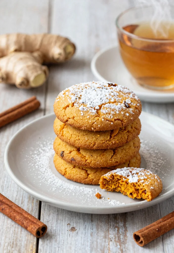 10 Chewy Brown Butter Maple Pumpkin Cookie Recipes - 6. Chewy Pumpkin Ginger Cookies 1
