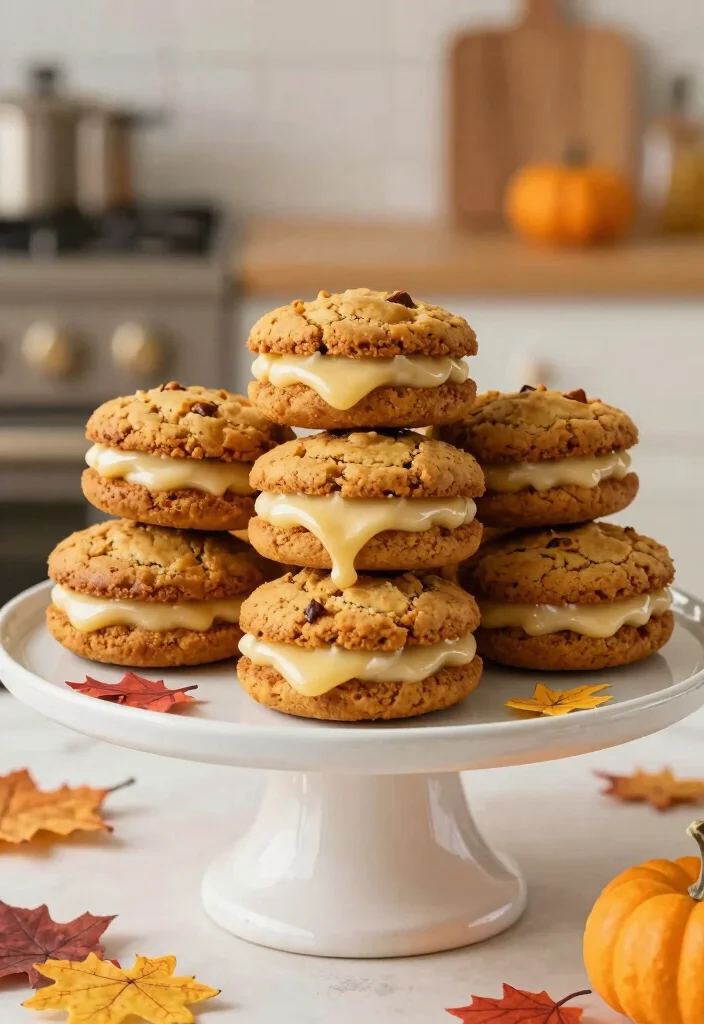 10 Chewy Brown Butter Maple Pumpkin Cookie Recipes - 8. Chewy Brown Butter Maple Pumpkin Cookie Sandwiches 1