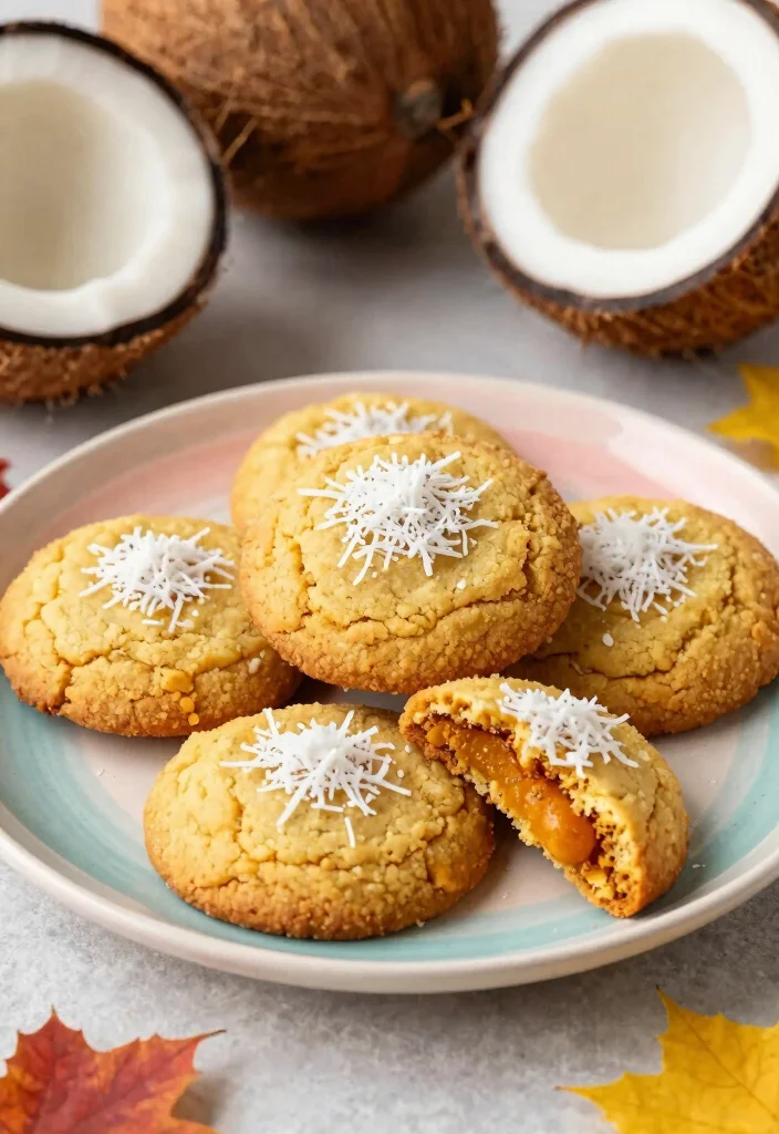 10 Chewy Brown Butter Maple Pumpkin Cookie Recipes - 9. Chewy Pumpkin Coconut Cookies 1