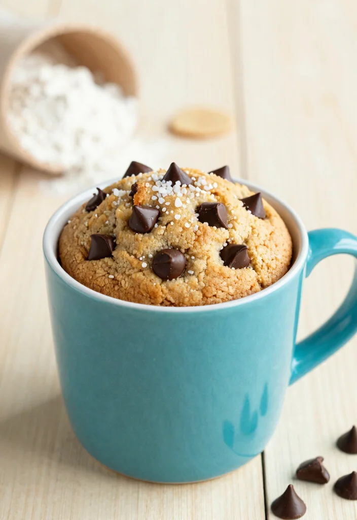 10 Chocolate Chip Cookie Mug Cake Recipes for a Single Serve Delight - 1. Classic Chocolate Chip Cookie Mug Cake 1