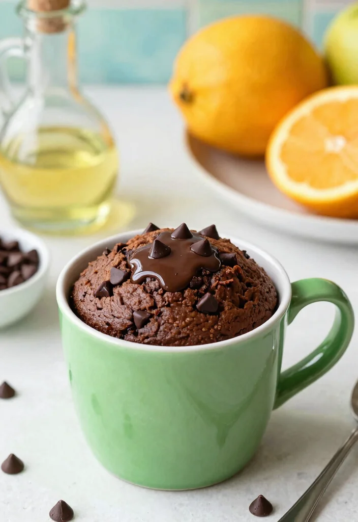 10 Chocolate Chip Cookie Mug Cake Recipes for a Single Serve Delight - 4. Vegan Chocolate Chip Mug Cake 1