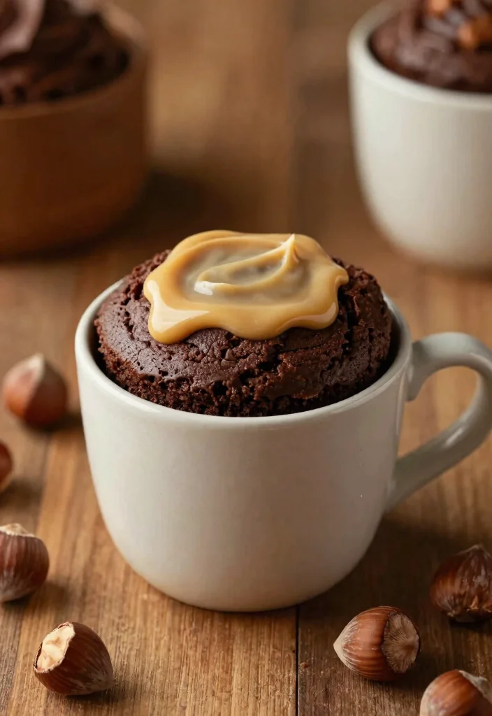 10 Chocolate Chip Cookie Mug Cake Recipes for a Single Serve Delight - 8. Chocolate Hazelnut Mug Cake 1