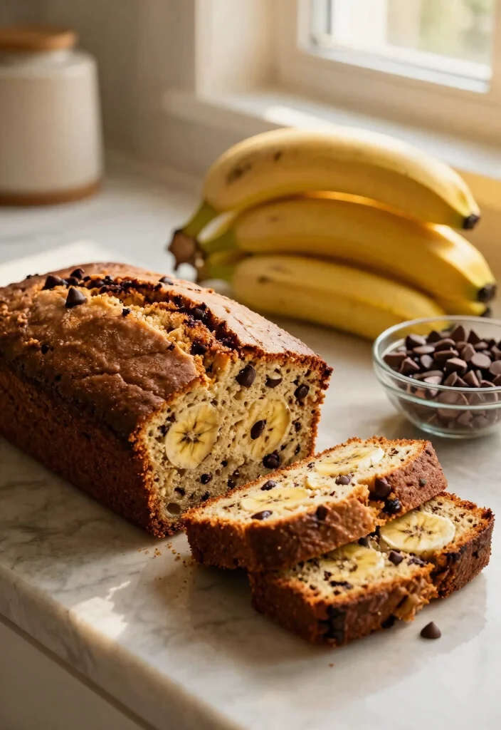 10 Chocolate Chip Loaf Cake Recipes for Everyday Baking - 2. Banana Chocolate Chip Loaf Cake 1