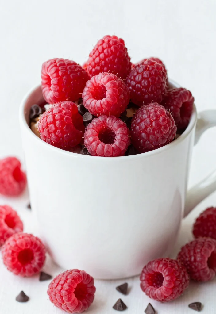 10 Chocolate Chip Mug Cake Recipes Ready in Minutes - 10. Raspberry Chocolate Chip Mug Cake 1