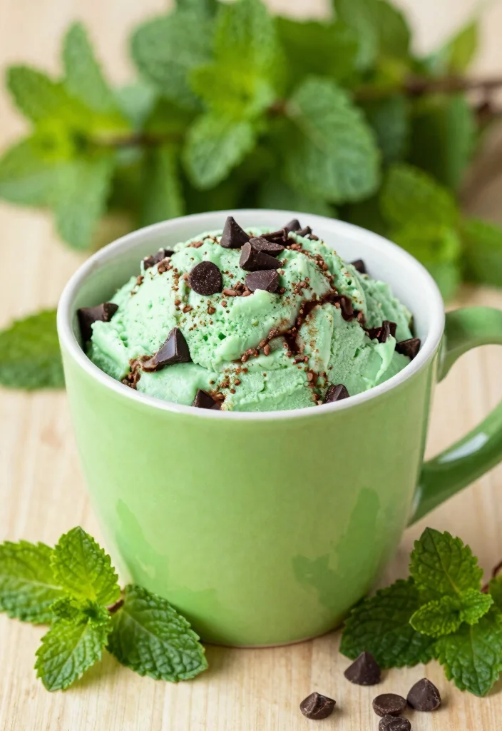 10 Chocolate Chip Mug Cake Recipes Ready in Minutes - 5. Mint Chocolate Chip Mug Cake 1