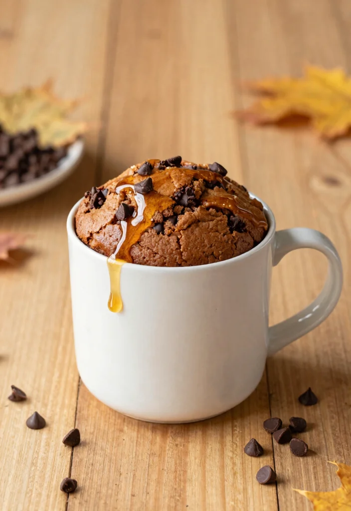10 Chocolate Chip Mug Cake Recipes Ready in Minutes - 6. Maple Chocolate Chip Mug Cake 1
