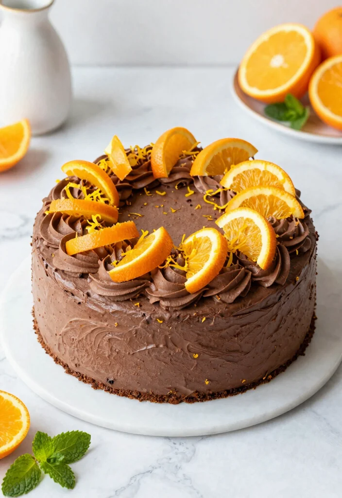 10 Chocolate Mascarpone Frosting Recipes for Rich Cakes - 6. Orange Zest Chocolate Mascarpone Frosting 1