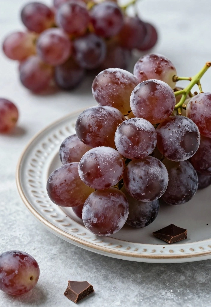 10 Cold Dessert Recipes for Refreshing No Bake Enjoyment - 10. Chocolate-Covered Frozen Grapes