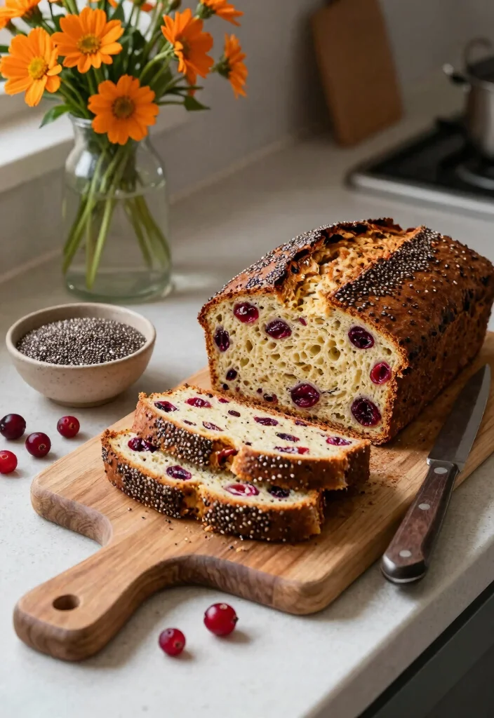 10 Cranberry Orange Bread Recipes for Bright Bakery Flavor - 6. Cranberry Orange Chia Seed Bread 1