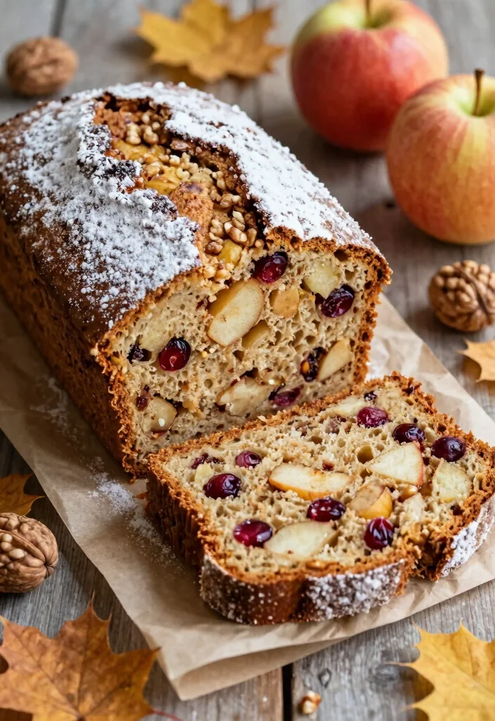 10 Cranberry Walnut Bread Recipes for Hearty Homemade Loaves - 7. Apple Cinnamon Cranberry Walnut Bread 1