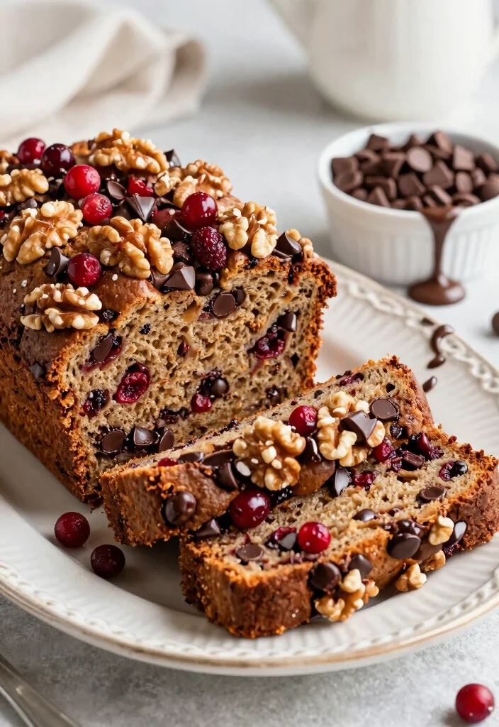 10 Delicious Costco-Style Cranberry Walnut Bread Recipes You Can Make at Home - 10. Chocolate Chip Cranberry Walnut Bread 1