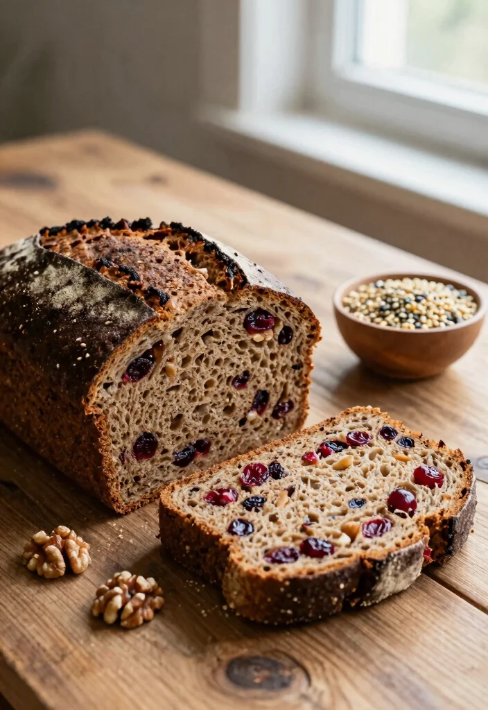 10 Delicious Costco-Style Cranberry Walnut Bread Recipes You Can Make at Home - 3. Whole Wheat Cranberry Walnut Bread 1