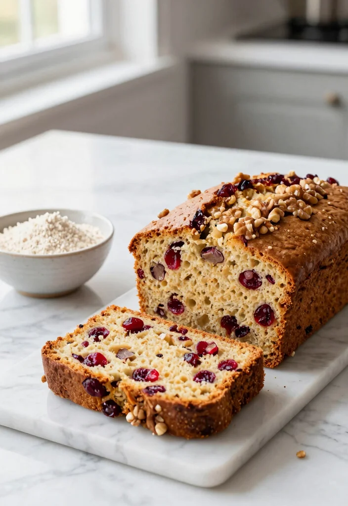 10 Delicious Costco-Style Cranberry Walnut Bread Recipes You Can Make at Home - 4. Gluten-Free Cranberry Walnut Bread 1