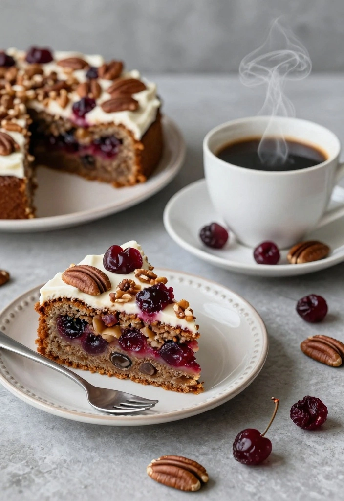 10 Dried Cherry Baking Recipes for Tart Juicy Bakery Treats - 5. Cherry-Pecan Coffee Cake