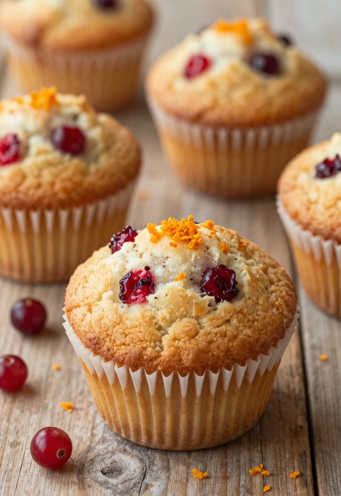 10 Dried Cranberry Baking Recipes for Festive Fruity Goodness - 1. Cranberry Orange Muffins