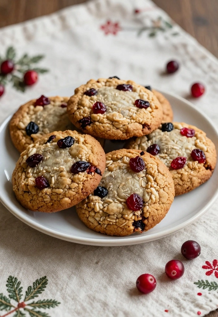 10 Dried Cranberry Baking Recipes for Festive Fruity Goodness - 2. Dried Cranberry Oatmeal Cookies