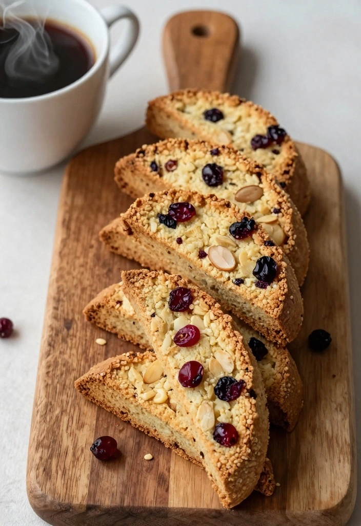 10 Dried Cranberry Baking Recipes for Festive Fruity Goodness - 3. Cranberry Almond Biscotti