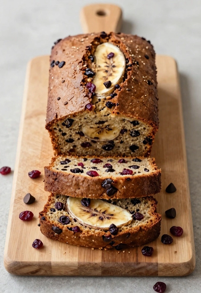 10 Dried Cranberry Baking Recipes for Festive Fruity Goodness - 5. Cranberry Chocolate Chip Banana Bread