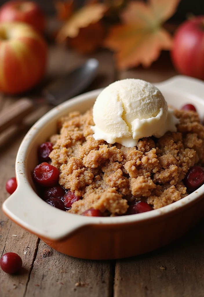 10 Dried Cranberry Baking Recipes for Festive Fruity Goodness - 8. Cranberry Apple Crisp