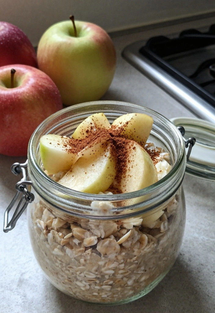 10 Easy Sugarbee Apple Recipes for Crisp Sweet Seasonal Flavor - 5. Sugarbee Apple & Cinnamon Overnight Oats