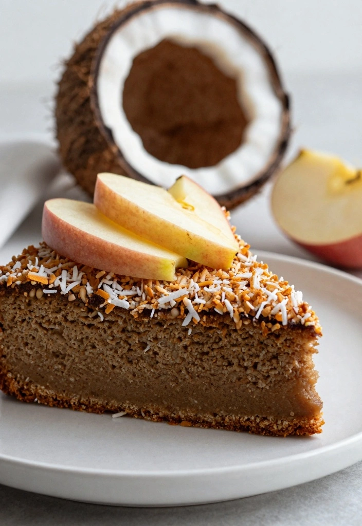 10 Healthy Apple Coffee Cake Recipes for Warm Light Sweet Mornings - 10. Apple Coconut Coffee Cake
