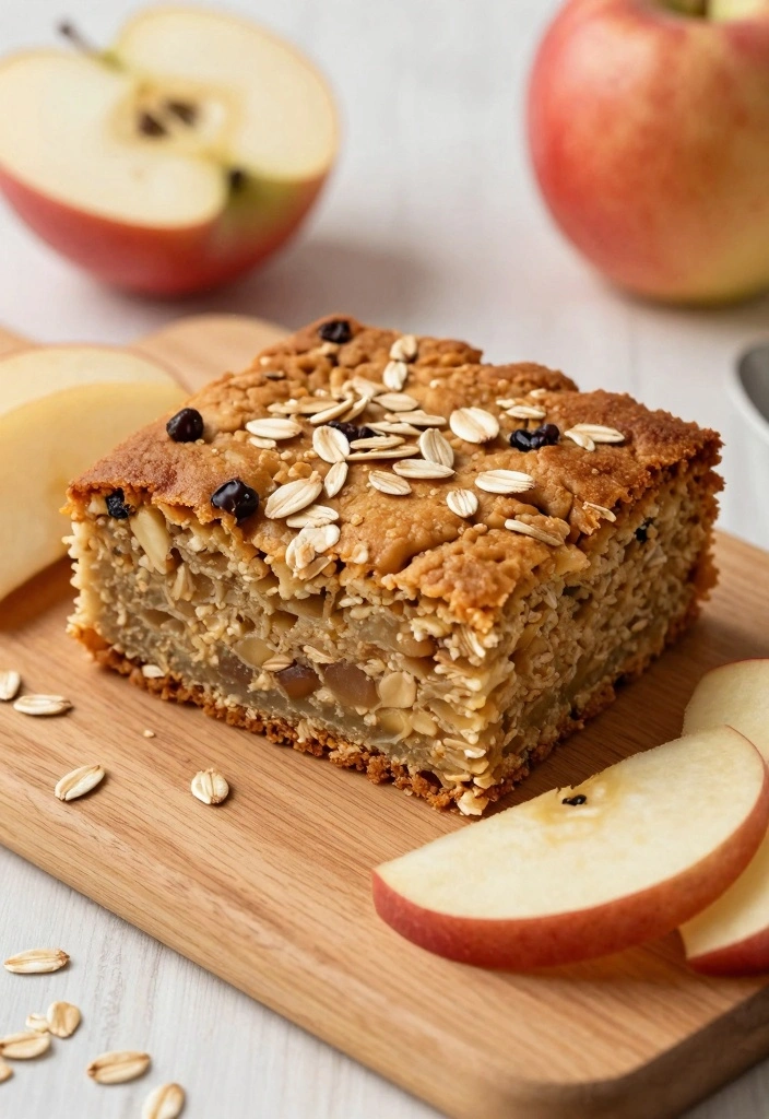 10 Healthy Apple Coffee Cake Recipes for Warm Light Sweet Mornings - 6. Apple and Oat Breakfast Cake