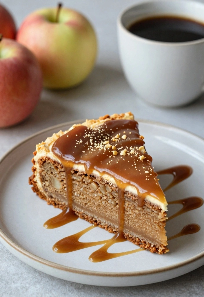 10 Healthy Apple Coffee Cake Recipes for Warm Light Sweet Mornings - 8. Caramel Apple Coffee Cake