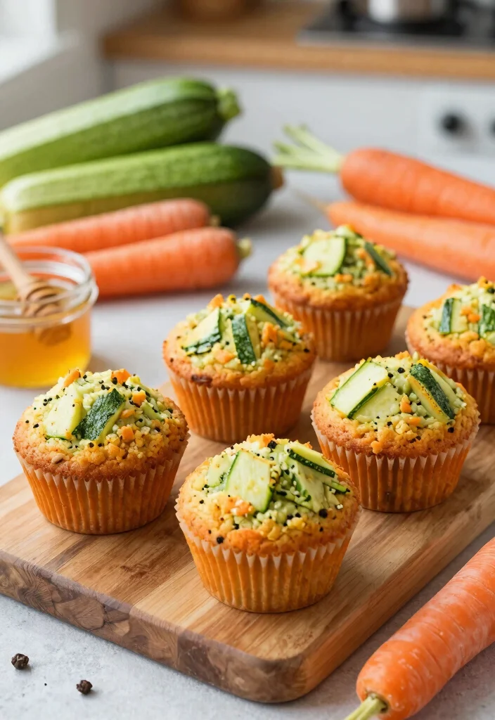 10 Healthy Carrot Cake Muffin Recipes with Lighter Ingredients - 6. Carrot Zucchini Muffins 1