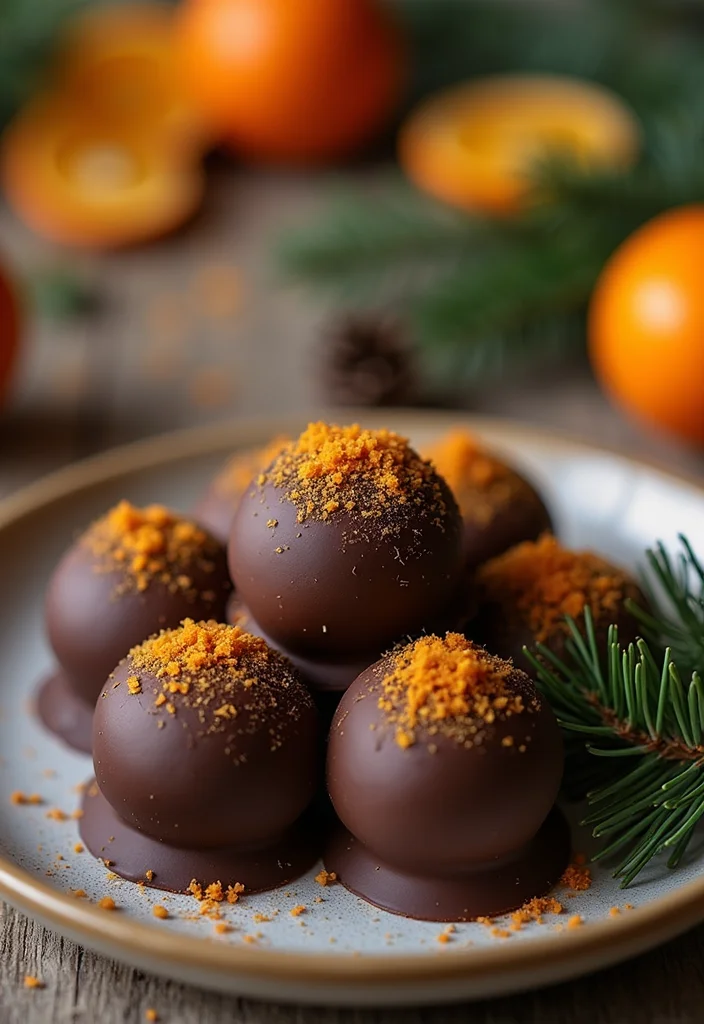 10 Holiday Cookie Truffle Recipes for Rich Bite-Sized Treats - 8. Chocolate Orange Truffles