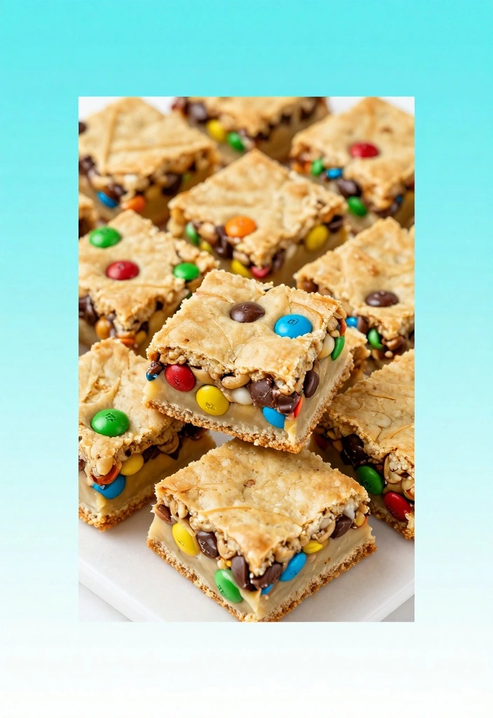 10 Holiday M&M Baking Recipes for Fun Colorful Festive Treats - 2. M&M Cookie Bars