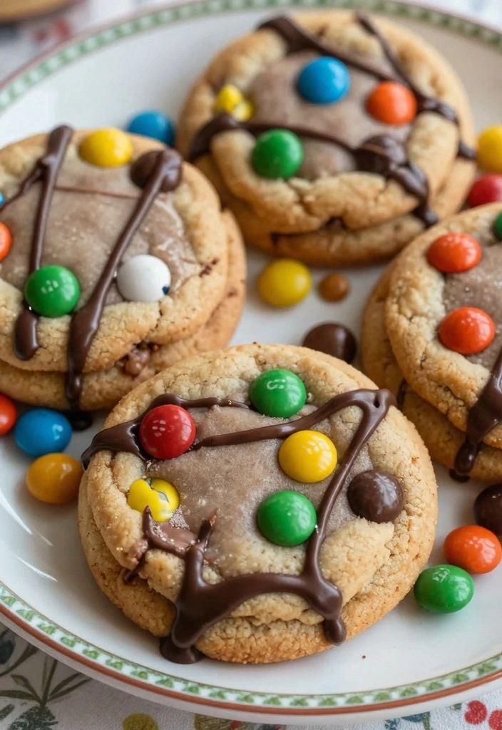 10 Holiday M&M Baking Recipes for Fun Colorful Festive Treats - 4. M&M Hot Chocolate Cookies