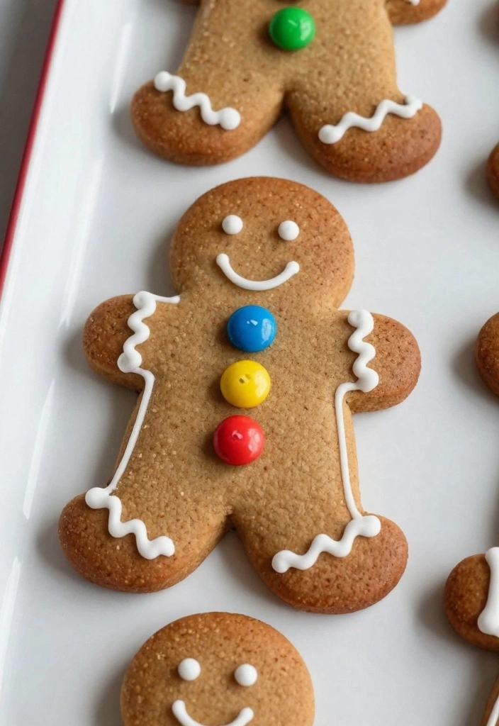 10 Holiday M&M Baking Recipes for Fun Colorful Festive Treats - 6. M&M Gingerbread Cookies