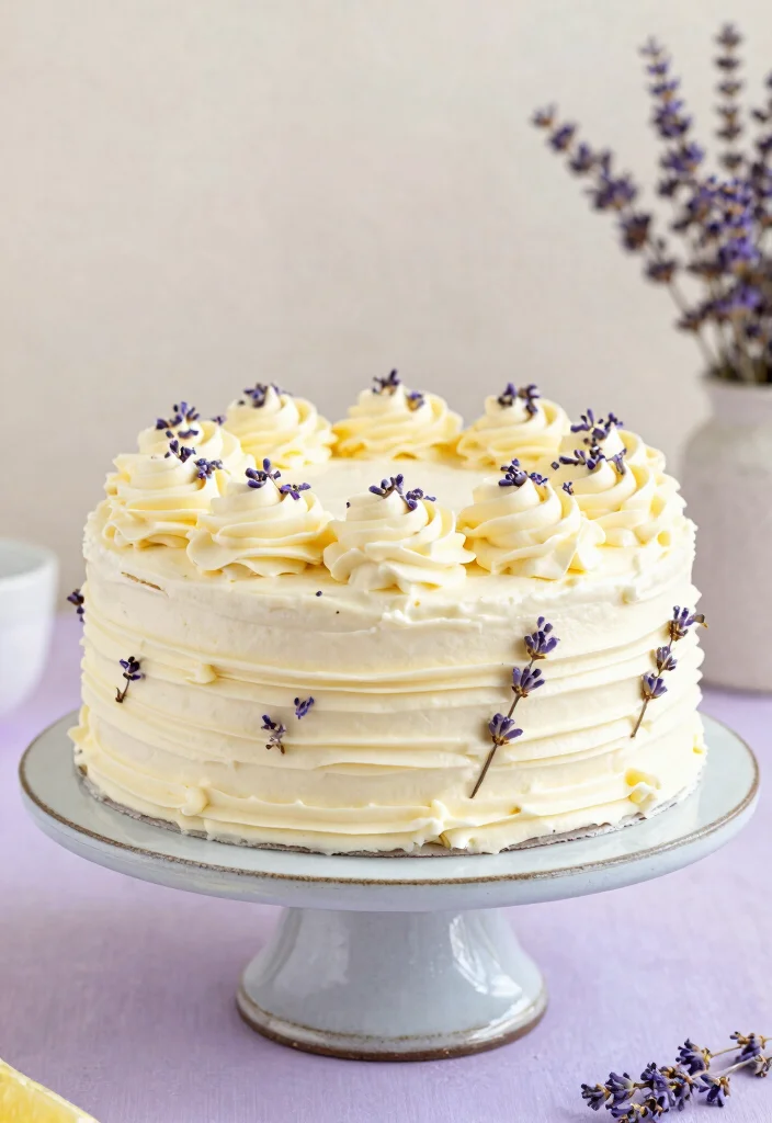 10 Lemon Mascarpone Frosting Recipes with Bright Citrus - 8. Lemon Lavender Mascarpone Frosting 1