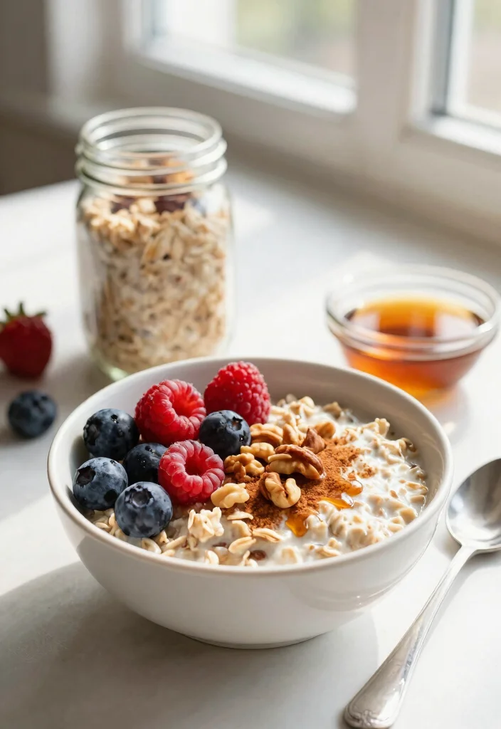 10 Maple Cinnamon Butter Recipes for Toast and Baking - 4. Maple Cinnamon Overnight Oats 1