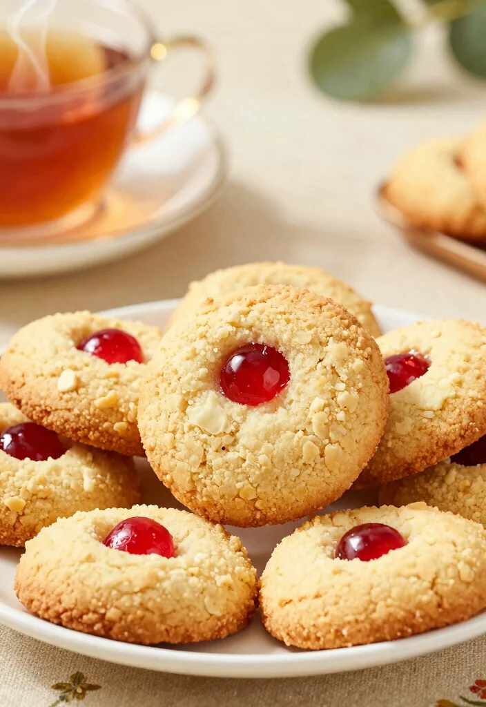 10 Maraschino Cherry Cookie Recipes for Festive Baking - 8. Maraschino Cherry Shortbread Cookies 1