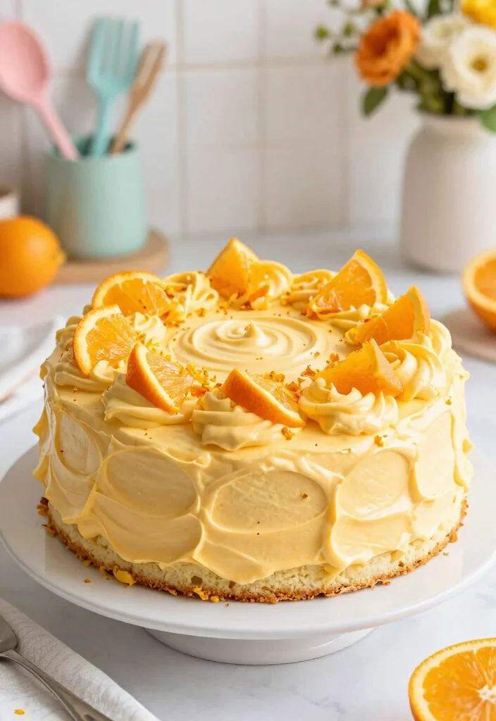10 Mascarpone Cream Cheese Frosting Recipes for Tangy Sweet - 6. Orange Creamsicle Mascarpone Frosting 1
