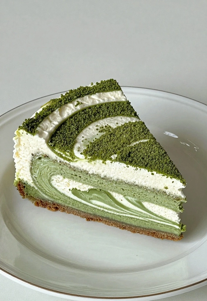 10 Matcha Tea Baking Recipes for Earthy Green Sweet Treats - 6. Matcha Swirl Cheesecake