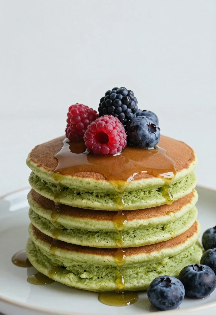10 Matcha Tea Baking Recipes for Earthy Green Sweet Treats - 8. Matcha Pancakes