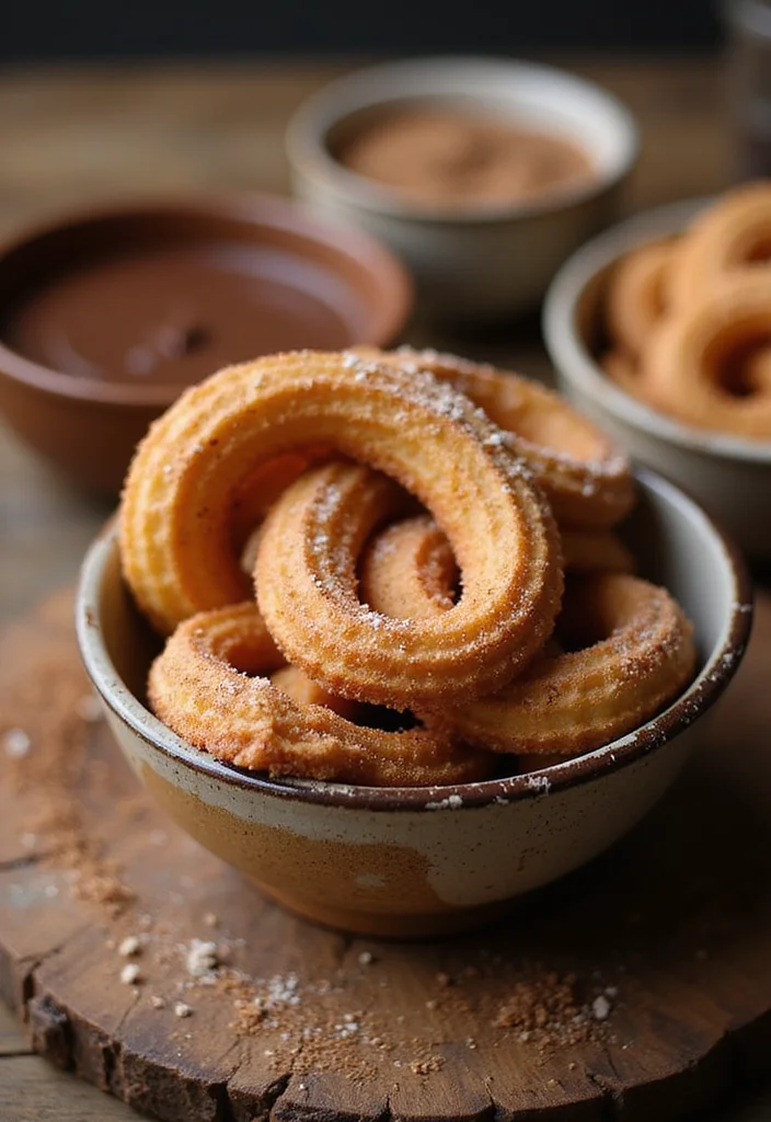 10 Metric Baking Recipes for Easy Exact International Baking - 3. Spanish Churros with Chocolate Sauce