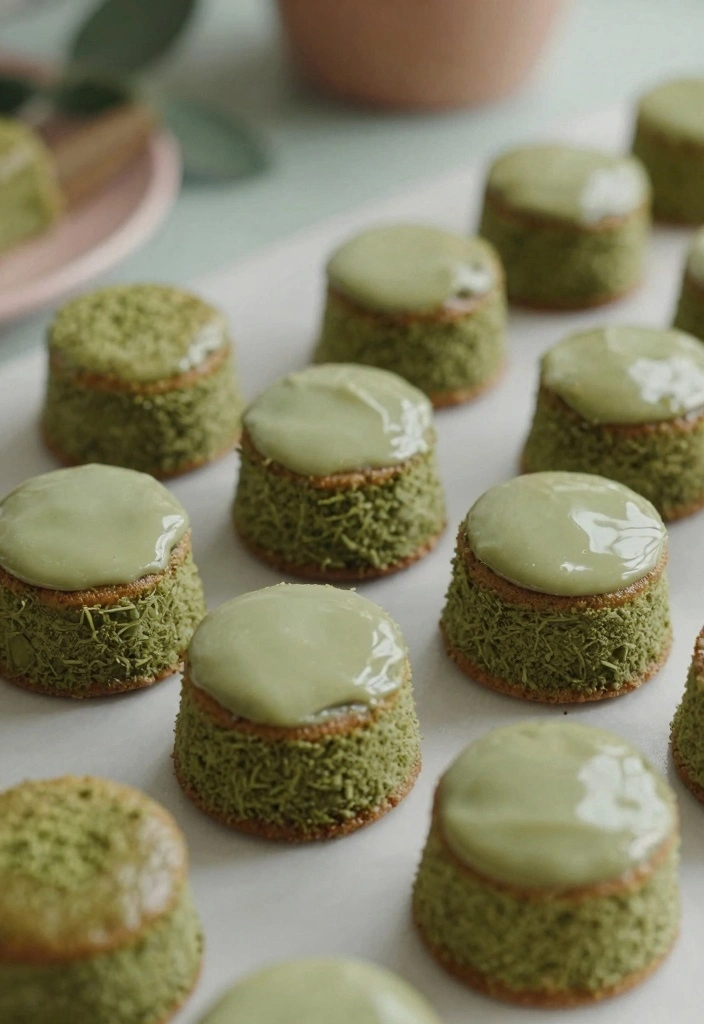 10 Mini Cake Pan Recipes for Cute Individual Sweet Servings 6 10 Mini Cake Pan Recipes for Cute Individual Sweet Servings - 6. Matcha Mini Cakes