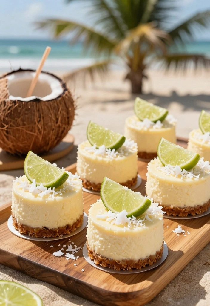 10 Mini Cake Pan Recipes for Cute Individual Sweet Servings 8 10 Mini Cake Pan Recipes for Cute Individual Sweet Servings - 8. Coconut Lime Mini Cheesecakes