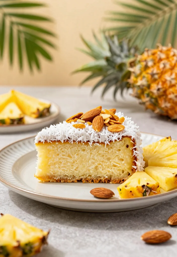 10 Pineapple Coconut Dump Cake Recipes with Tropical Flavor - 10. Pineapple Coconut Dump Cake with Almonds 1