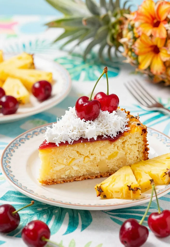 10 Pineapple Coconut Dump Cake Recipes with Tropical Flavor - 4. Pineapple Coconut Dump Cake with Cherries 1