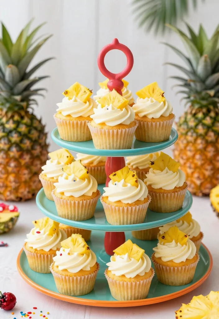 10 Pineapple Condensed Milk Cake Recipes Moist and Easy - 6. Pineapple Condensed Milk Cupcakes 1