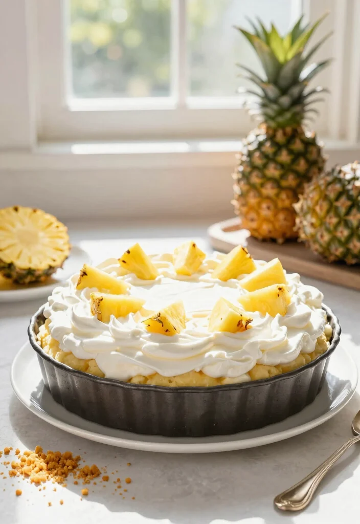 10 Pineapple Condensed Milk Cake Recipes Moist and Easy - 7. No-Bake Pineapple Condensed Milk Cake 1