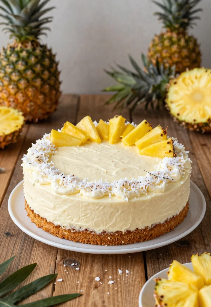 10 Pineapple Condensed Milk Cake Recipes Moist and Easy - 8. Pineapple Coconut Cream Cheese Cake 1