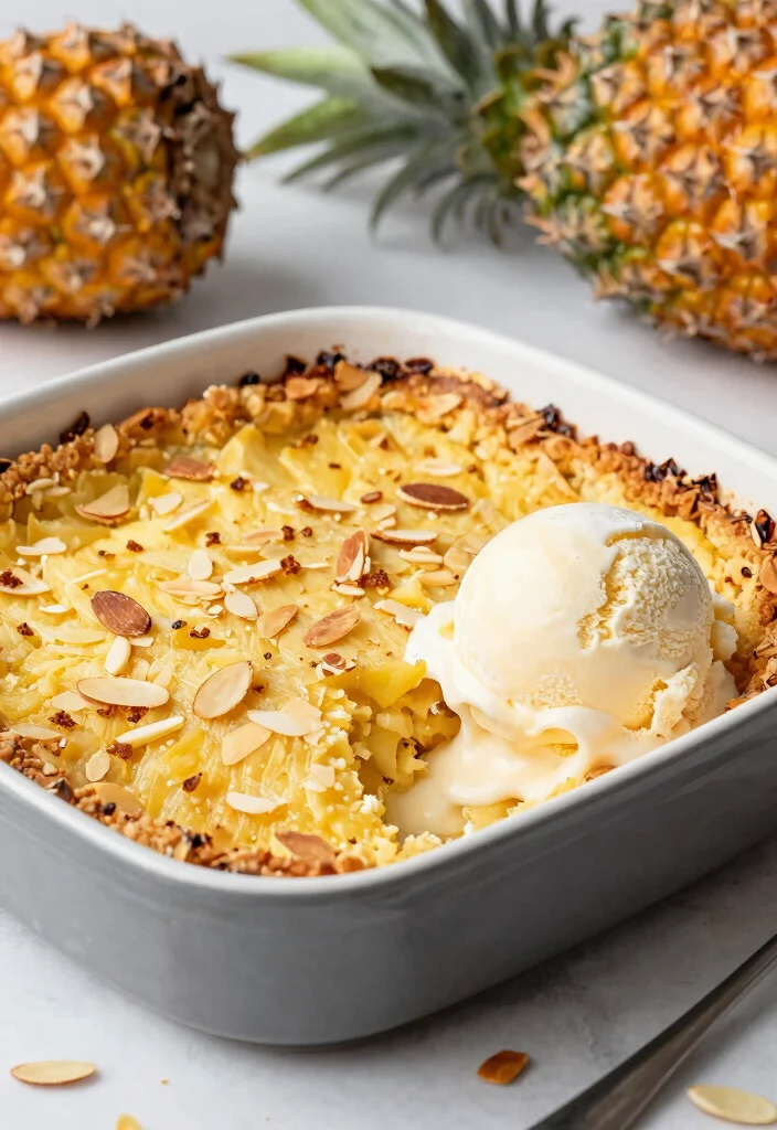 10 Pineapple Dump Cake Cobbler Recipes for Warm Comfort - 10. Pineapple Almond Dump Cake Cobbler 1