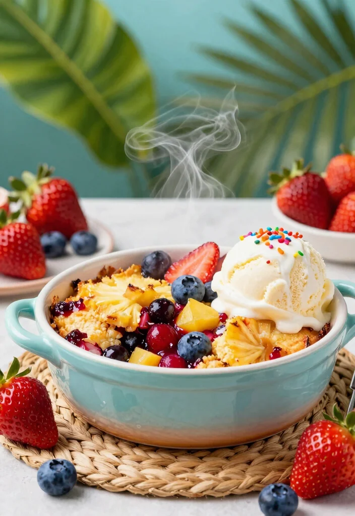 10 Pineapple Dump Cake Cobbler Recipes for Warm Comfort - 4. Tropical Pineapple Berry Cobbler 1