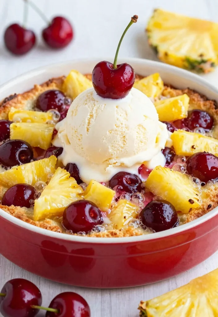 10 Pineapple Dump Cake Cobbler Recipes for Warm Comfort - 6. Pineapple Cherry Cobbler Delight 1