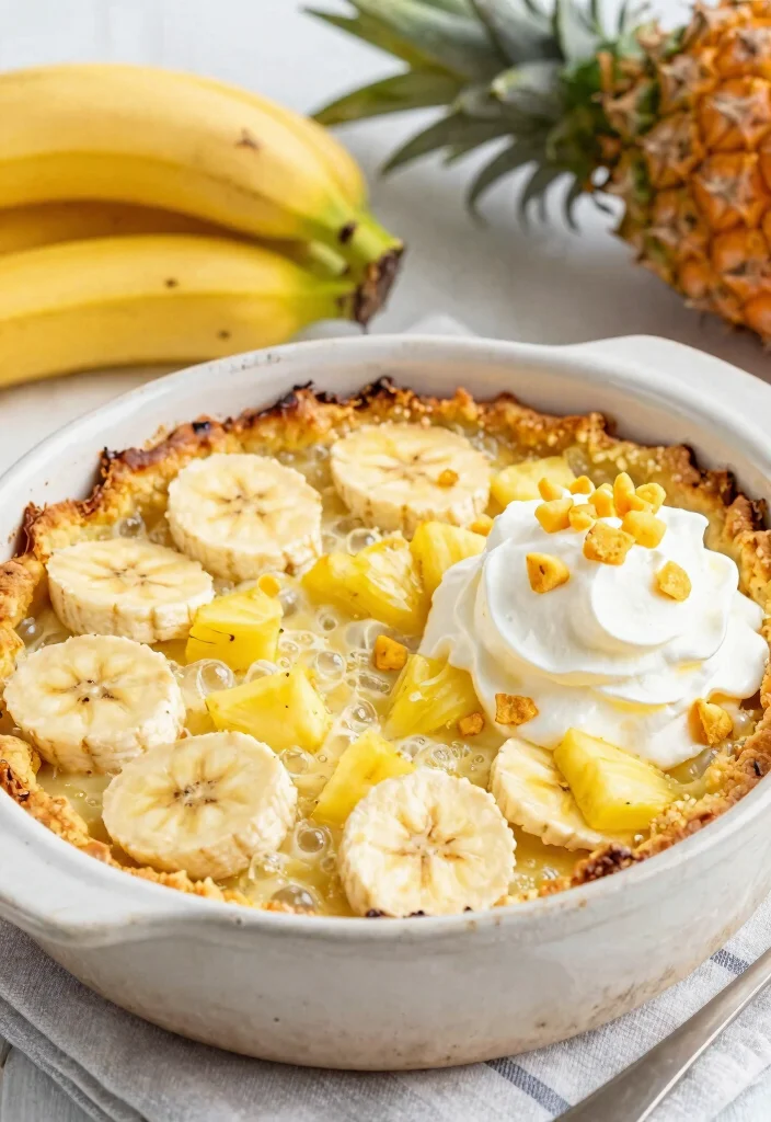 10 Pineapple Dump Cake Cobbler Recipes for Warm Comfort - 9. Pineapple and Banana Cobbler 1